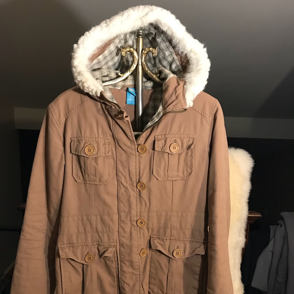 Sz M awesome Paul and Frank warm jacket w hoodie